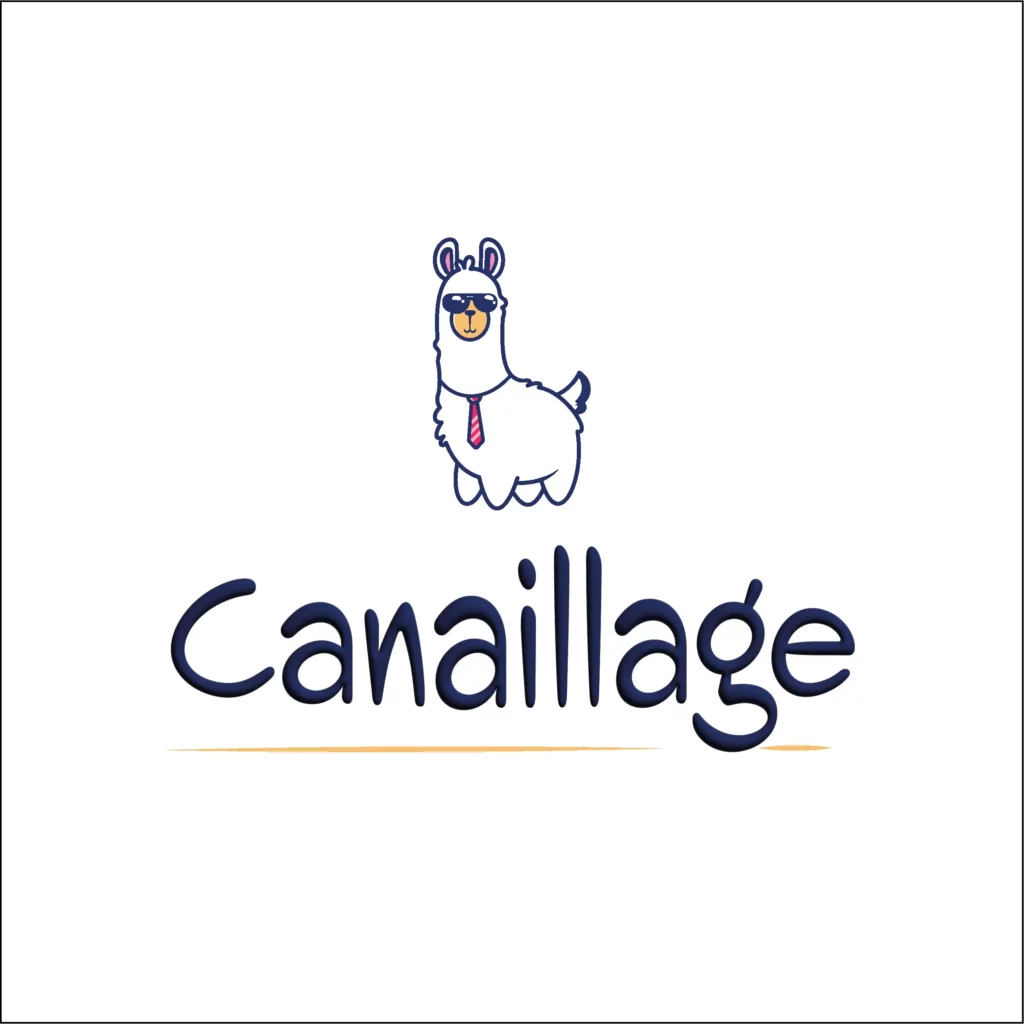 logo canaillage avec un lama