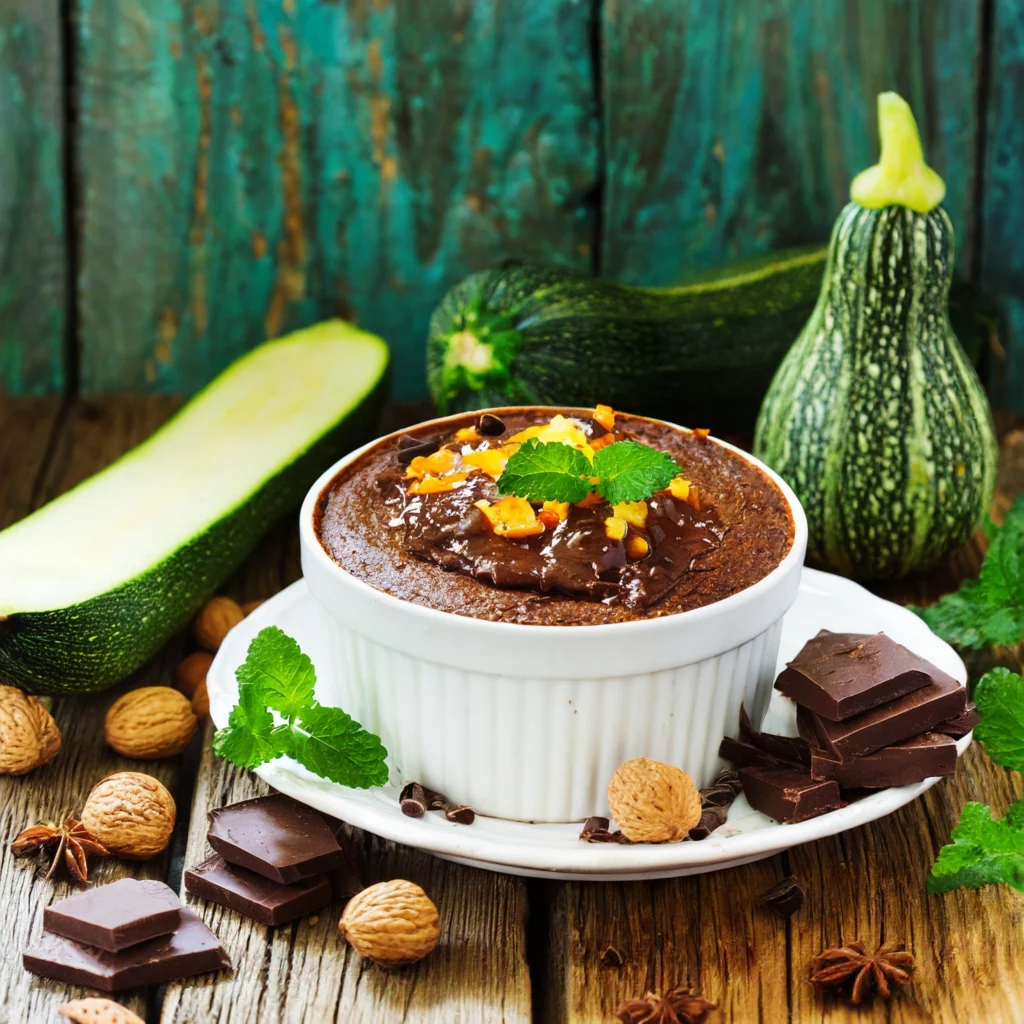 pudding de courgette au chocolat