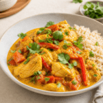 Poulet curry léger : la recette minceur crémeuse qui cale sans plomber ta ligne